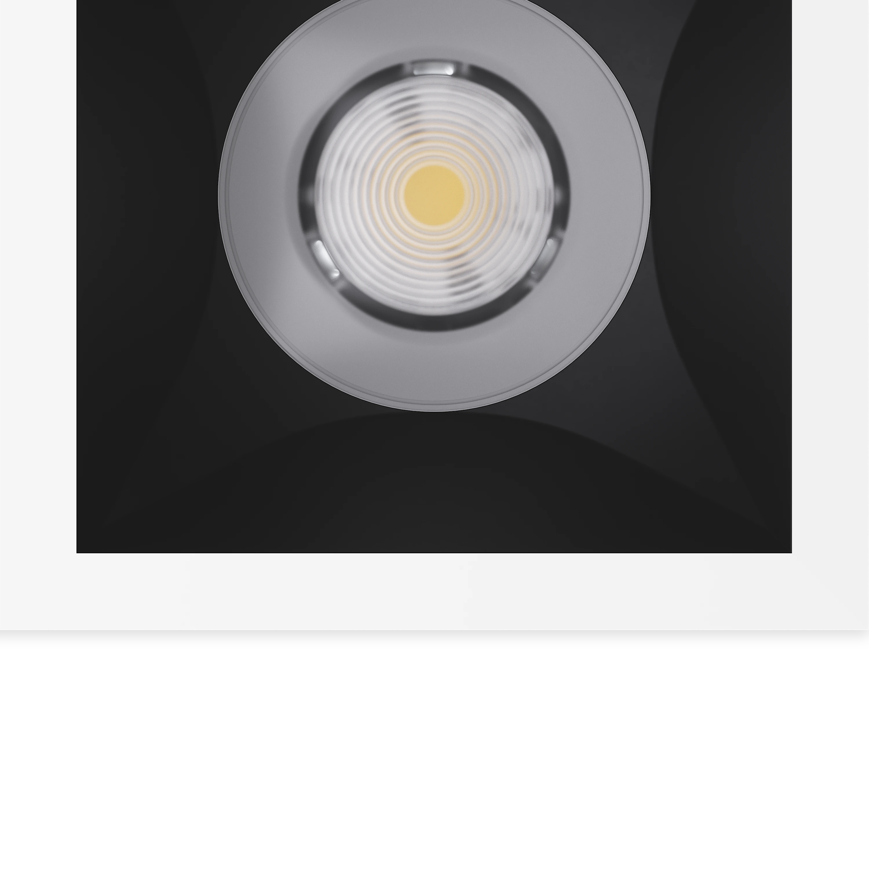 Pleiad G4 Square recessed reflector black